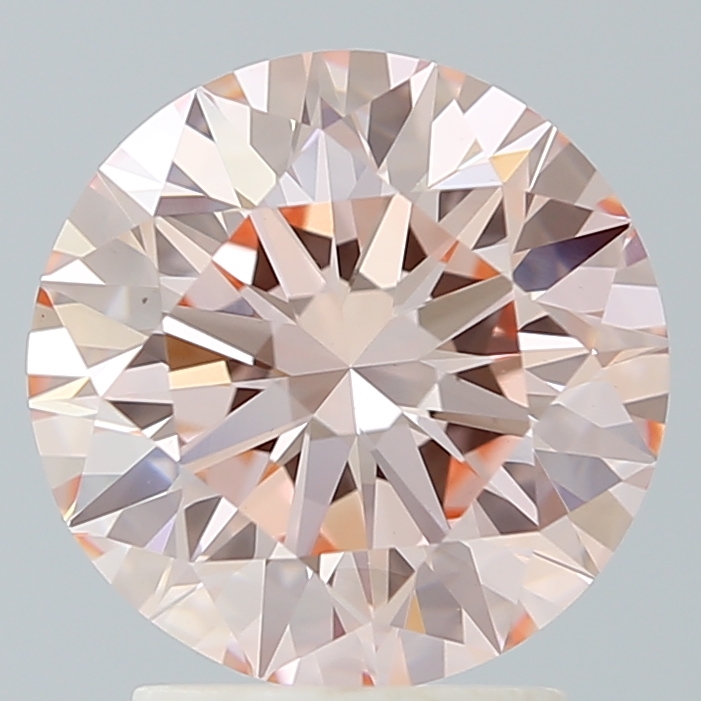 round 2.67 Carat Fancy Intense Pink