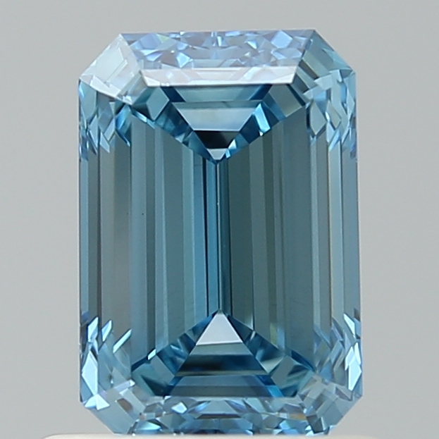 emerald 1.09 Carat Fancy Vivid Blue